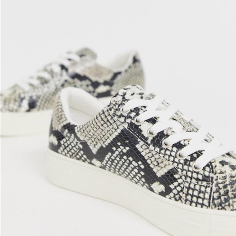 Aldo Snake print platform sneakers